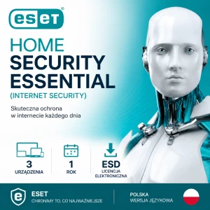 ESET HOME Security Essential (Internet Security) PL | 3 DEV / 1 Rok | Licencja ESD 