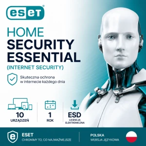 ESET HOME Security Essential (Internet Security) PL | 10 DEV / 1 Rok | Licencja ESD 