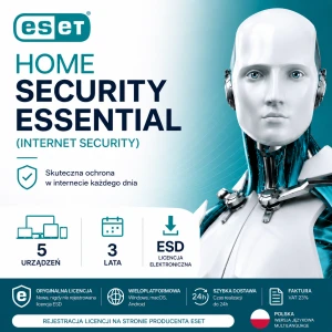 ESET HOME Security Essential (Internet Security) PL | 5 DEV / 3 LATA | Licencja ESD  