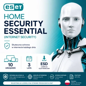 ESET HOME Security Essential (Internet Security) PL | 10 DEV / 3 LATA | Licencja ESD 